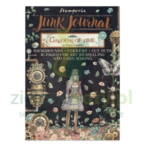 Zestaw papierów do scrapbookingu i dodatków Junk Journal Stamperia Gardens of Time