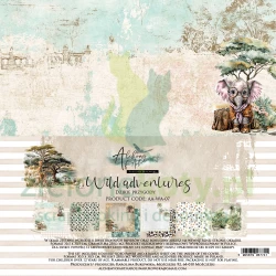 Zestaw papierów do scrapbookingu 30x30 Alchemy Of Art Wild Adventures