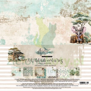 Zestaw papierów do scrapbookingu 30x30 Alchemy Of Art Wild Adventures