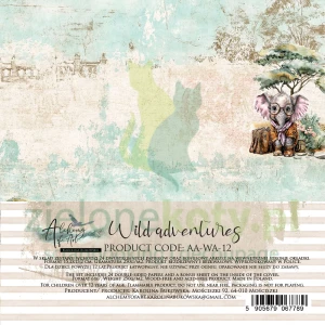 Zestaw papierów do scrapbookingu 15x15 Alchemy Of Art Wild Adventures