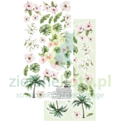 Papier do scrapbookingu 15x30 Alchemy Of Art dodatki do wycinania Wild Adventures kwiaty