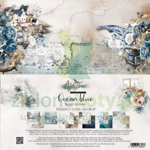 Zestaw papierów do scrapbookingu 30x30 Alchemy Of Art Ocean Blue