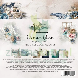 Zestaw papierów do scrapbookingu 20x20 Alchemy Of Art Ocean Blue