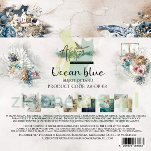 Zestaw papierów do scrapbookingu 20x20 Alchemy Of Art Ocean Blue