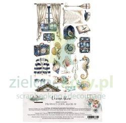 Zestaw papierów 15x30 Alchemy Of Art OCean Blue dodatki do wycinania 