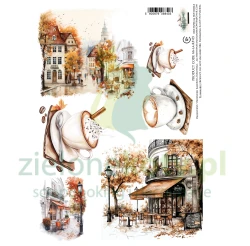 Papier ryżowy Alchemy Of Art A4 Lovely Autumn architektura
