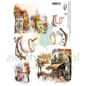 Papier ryżowy Alchemy Of Art A4 Lovely Autumn architektura