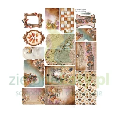 Materiałowe dodatki do wycinania Alchemy of Art Lovely Autumn na materiale,  tkanina 