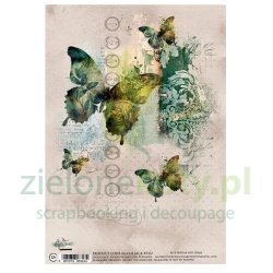 Papier ryżowy Alchemy Of Art A4 Collage Paper motyle