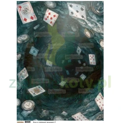 Papier do scrapbookingu A4 ScrapLove Alice in Wonderland Background 5