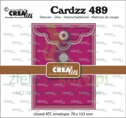 Wykrojnik Crealies Cardzz ATC Envelope Vertical koperta na ATC pion