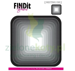 Wykrojnik Find It Nesting Dies Curved Squares kwadraty przeszycia