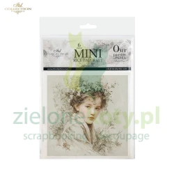 Papier ryżowy ITD Collection 15x15cm 6szt Written in Flowers dziewczynka  w wiosennym wianku
