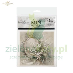Papier ryżowy ITD Collection 15x15cm 6szt Written in Flowers ramki z kwiatami