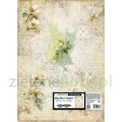 Papier ryżowy decoupage Stamperia All Around kamelia
