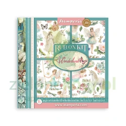 Transfer Rub-On Kit Stamperia 15x15cm / 6szt Wonderland