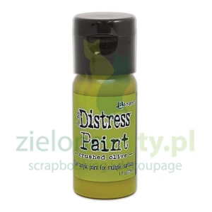 Farba akrylowa Ranger Tim Holtz Distress Flip Top Crushed Olive zielona