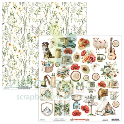 Papier do scrapbookingu 30x30 Mintay Summer Highlanfs elementy do wycinania