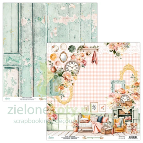 Papier do scrapbookingu 30x30 Mintay Family Stories 3