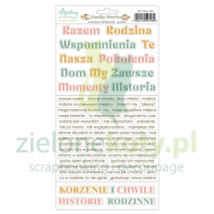 Naklejki papierowe Mintay Man Summer Highlands napisy słowa rodzinne wspomnienia
