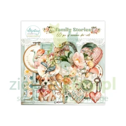 Zestaw dodatków Die Cuts Mintay Man Family Stories papierowe elementy 60szt  