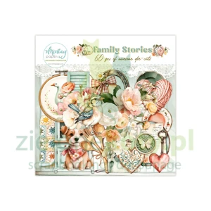 Zestaw dodatków Die Cuts Mintay Man Family Stories papierowe elementy 60szt  
