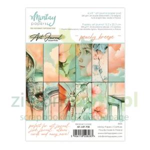 Zestaw papierów do scrapbookingu 15x20cm Mintay Art Journal Peachy Breez