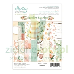 Zestaw papierów do scrapbookingu 15x20 Mintay Family Stories  zeszyt uzupełniający