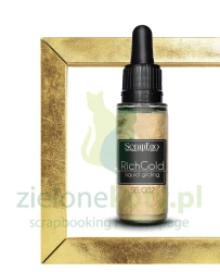 Płyn / farba do złoceń Scrapego Liquid Metal Leaf  Rich Gold 30ml złota 