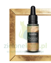 Płyn / farba do złoceń Scrapego Liquid Metal Leaf  Bronze 30ml brąz