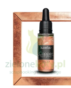 Płyn / farba do złoceń Scrapego Liquid Metal Leaf  Copper 30ml miedziana