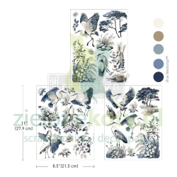 Transfer Prima Decor Middy Silver Heron  czaple