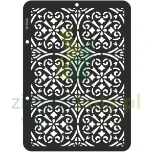Szablon maska ScrapEgo A3 kafelki ornamenty vintage