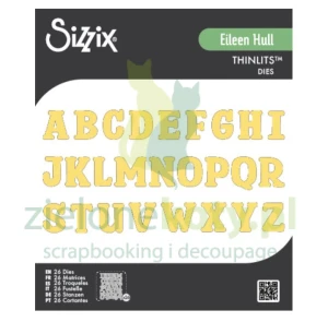 Wykrojnik Sizzix Thinlits Eileen Hull Nora Alphabet litery