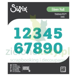 Wykrojnik Sizzix Thinlits Eileen Hull Nora Numbers cyfry