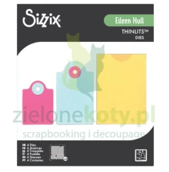 Wykrojnik Sizzix Thinlits Eileen Hull Ephemera pocket & tags kieszonka tagi