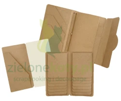 Baza na album graphic45 Kraft Travel Album with Inserts 12x22x5 cm 