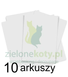 Papier syntetyczny do tuszów alkoholowych ScrapEgo A4 / 10szt.