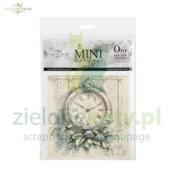 Papier ryżowy ITD Collection 15x15cm 6szt Zegary Vintage