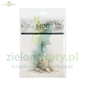 Papier ryżowy ITD Collection 15x15cm 6szt motywy plażowe