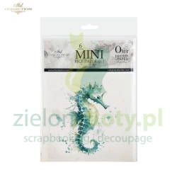 Papier ryżowy ITD Collection 15x15cm 6szt morskie zwierzęta 