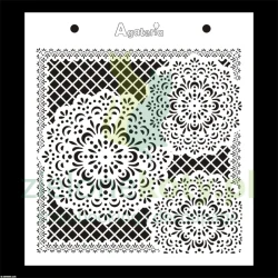 Szablon maska Agateria 14x15 cm koronka serwetki