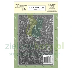Folder do embosingu 3D Lisa Horton Craft Lovely Lace koronka