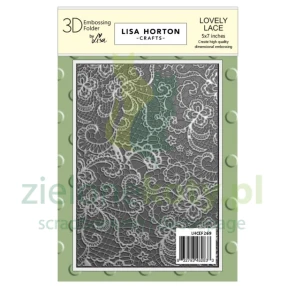 Folder do embosingu 3D Lisa Horton Craft Lovely Lace koronka