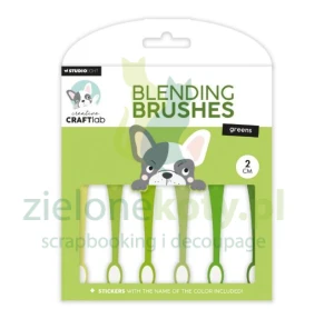  Narzędzie pędzle do tuszowania Studio Light Blending Brushes 2 cm 6 szt.