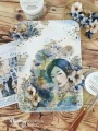 Zestaw papierów do scrapbookingu 15x20cm Mintay Art Journal Blue Portraits.jpg