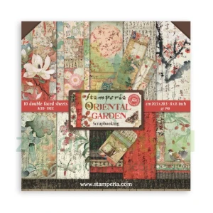 Zestaw papierów do scrapbookingu 20x20 Stamperia Oriental Garden