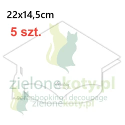 Baza na kartkę Mintay Biret 22x14,5cm biała / zestaw 5 szt.