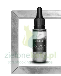 Płyn / farba do złoceń ScrapEgo Liquid Metal Silver 30ml srebrna