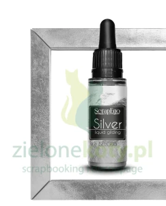 Płyn / farba do złoceń ScrapEgo Liquid Metal Silver 30ml srebrna